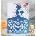 Glitter Invitation Card With Envelope Beautiful Girl Invitation Wedding Card Laser Cut